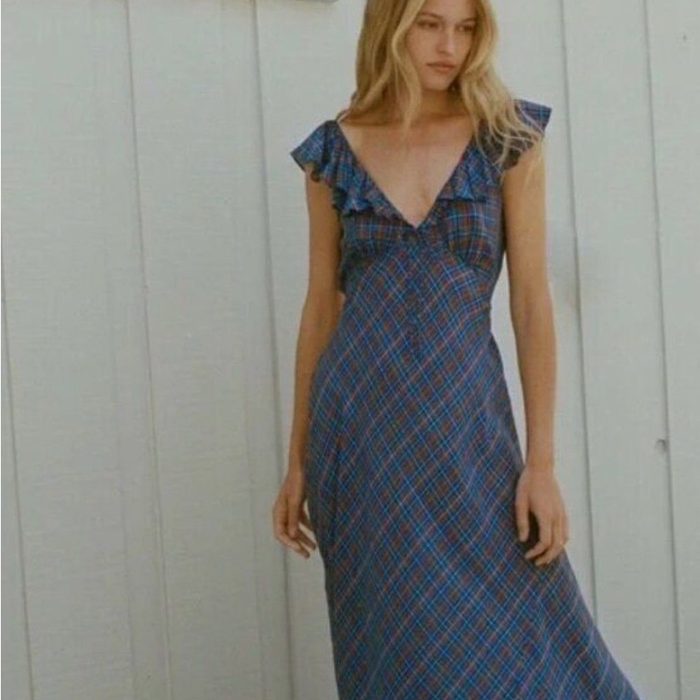 Doen Lulani dress in French plaid